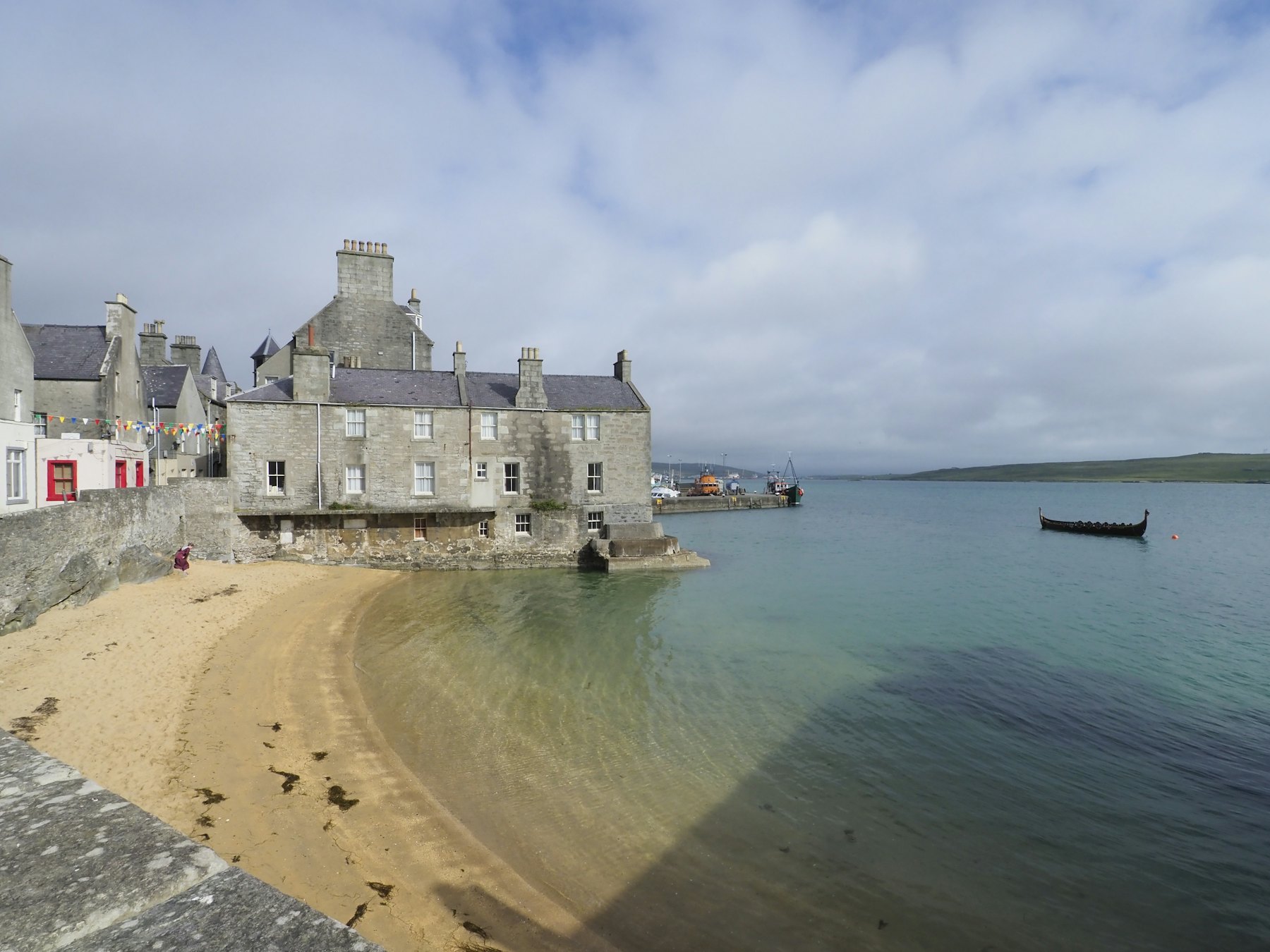 A quiet harbour village by the sea